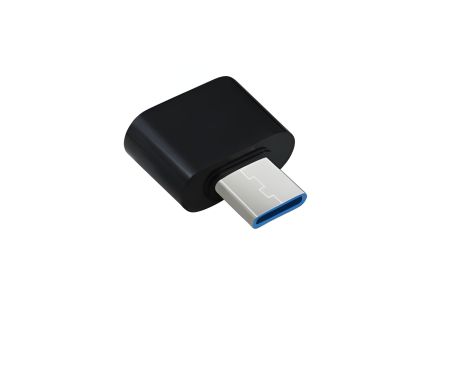 OTG перехідник RS060/YHL-T3 Type-C to USB чорний для передачі файлів