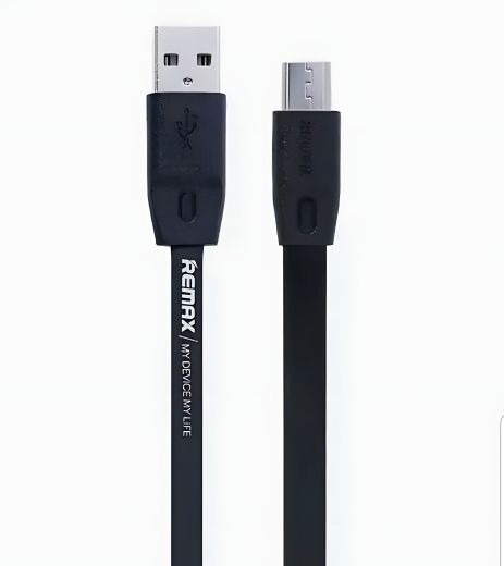 Черный USB к MicroUSB кабель Remax RC-001m 1m Черный USB к MicroUSB кабель Remax RC-001m 1m