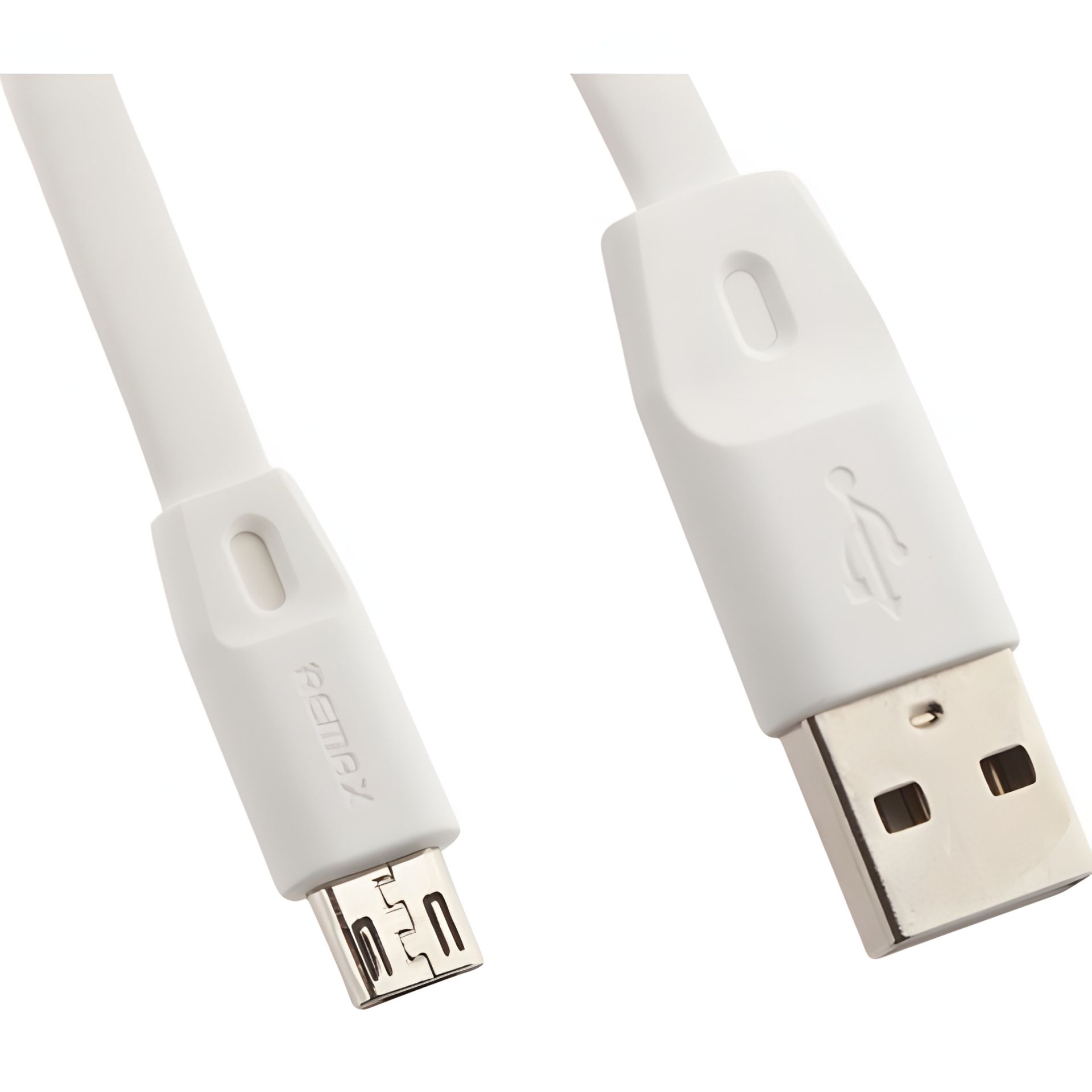 Белый USB к MicroUSB кабель Remax RC-001m 1m Белый USB к MicroUSB кабель Remax RC-001m 1m