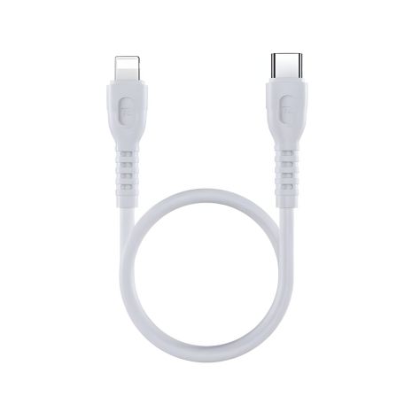 Кабель Remax RC-C022 Type-C to Lightning PD 0.3m білий