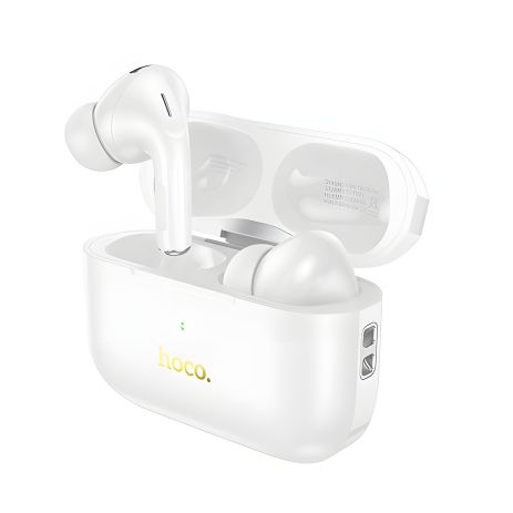Бездротові навушники Hoco EW56 TWS Bluetooth 5.1, з мікрофоном, вакуумні, білі