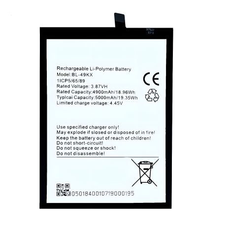 Оригинальный аккумулятор PRC Infinix BL-49KX для Note 11, Note 12, Note 12 2023, 5000 mAh, 12 месяцев гарантии