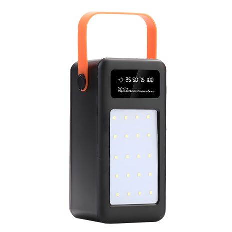 Корпус Multi-Повербанк S28, під елементи 18650 до 28 шт, 22.5W, з ліхтарем, чорний Корпус Multi-Повербанк S28, під елементи 18650 до 28 шт, 22.5W, з ліхтарем, чорний