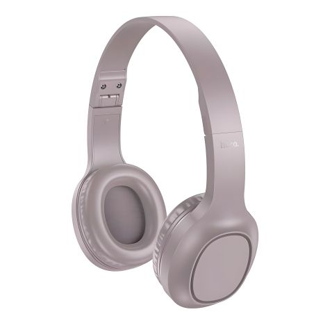 Hoco W46 Повнорозмірні бездротові навушники |BT5.3/AUX, 20h, Type-C| коричневі