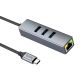 Адаптер Hoco HB34 (Type-C to RJ45 1Gbit Ethernet +3*USB3.0) Grey Адаптер Hoco HB34 (Type-C to RJ45 1Gbit Ethernet +3*USB3.0) Grey