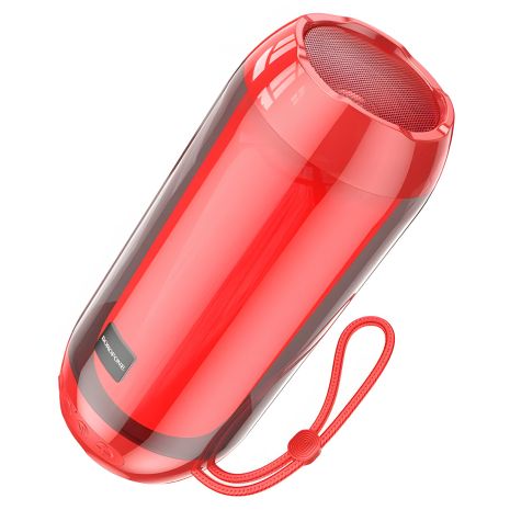 Бездротова колонка Borofone BR25, BT5.3, FM, AUX, USB, TF, 5W, 1200mAh, 2h, червона зі світломузикою Бездротова колонка Borofone BR25, BT5.3, FM, AUX, USB, TF, 5W, 1200mAh, 2h, червона зі світломузикою