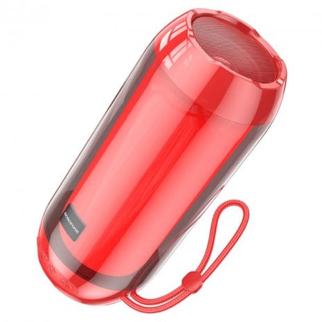 Бездротова колонка Borofone BR25, BT5.3, FM, AUX, USB, TF, 5W, 1200mAh, 2h зі світломузикою червона