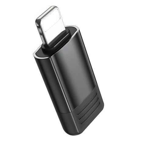 Адаптер перехідник Borofone BV18 Lightning to USB 2.0 чорний