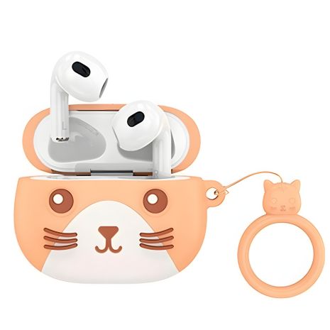 Bluetooth Стерео Гарнітура Hoco EW46 TWS BT5.3, 30/300mAh Khaki Cat Коричневий Bluetooth Стерео Гарнітура Hoco EW46 TWS BT5.3, 30/300mAh Khaki Cat Коричневий