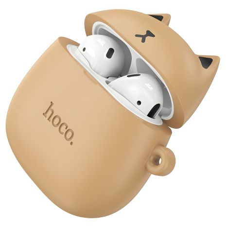 Bluetooth Стерео Гарнітура Hoco EW45 TWS |BT5.3, 4h| Caramel Cat Коричневий Bluetooth Стерео Гарнітура Hoco EW45 TWS |BT5.3, 4h| Caramel Cat Коричневий