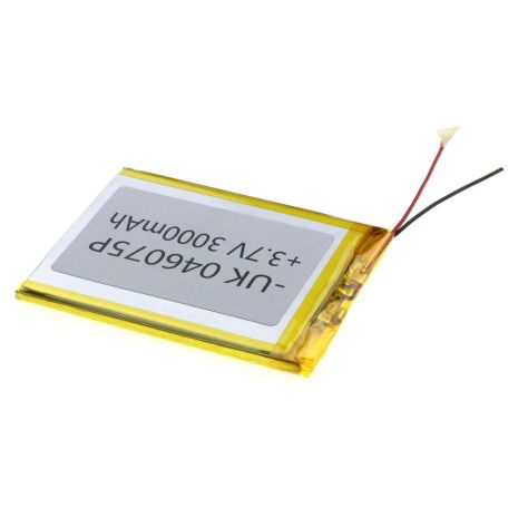 Аккумулятор универсальный 046075Р 72 х 60 х 3 мм, 3000 mAh 3.7 V,