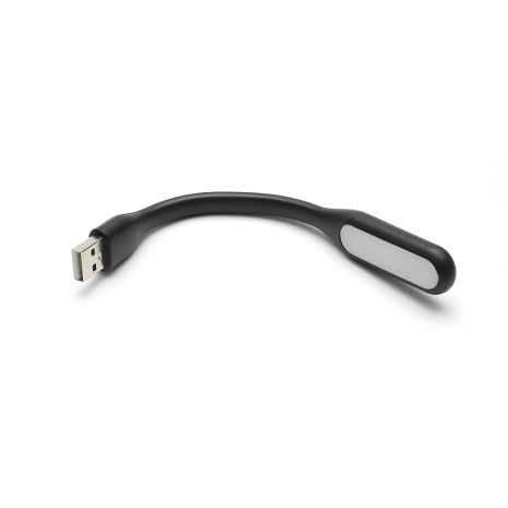 Гнучка USB LED лампочка 3W, холодне світло, чорна