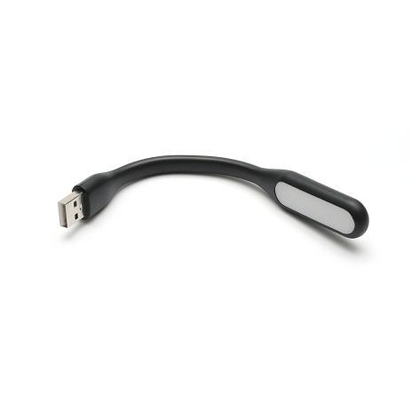 Гнучка USB LED лампочка 3W, холодне світло, чорна