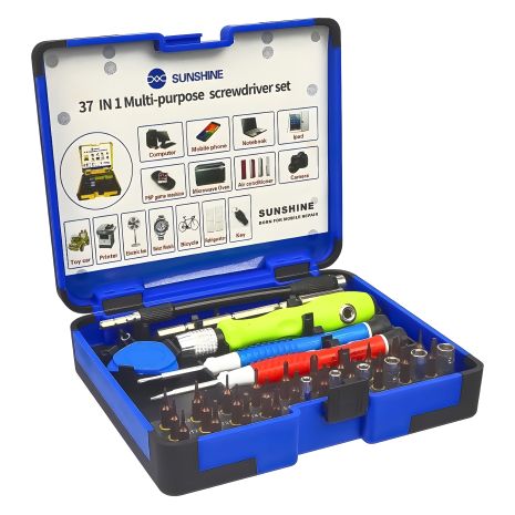 Sunshine набор инструментов SS-5110 (ручка, 30 бит, 2 удлинителя, пинцет, отвертки +1.5, звезда 0.8, медиатор)