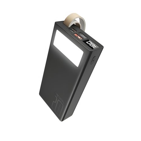 Повербанк Ridea RP-D20L Phoenix20, 10W, digital display, lamp, 20000mAh, Чорний