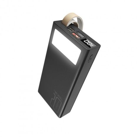 Повербанк Ridea RP-D20L Phoenix20, 10W, digital display, lamp, 20000mAh, Чорний