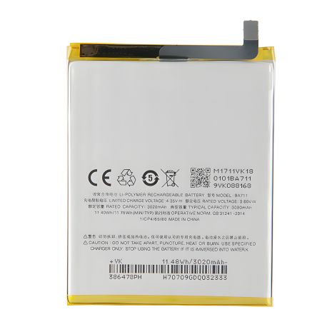 Meizu M6 аккумулятор BA711 [Original] с 12 мес. гарантии