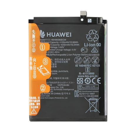 Оригінальний акумулятор Huawei P40 Lite, Mate 30, Honor V30, Nova 6 SE, Nova 7i - HB486586ECW 4000 mAh, гарантія 12 міс.