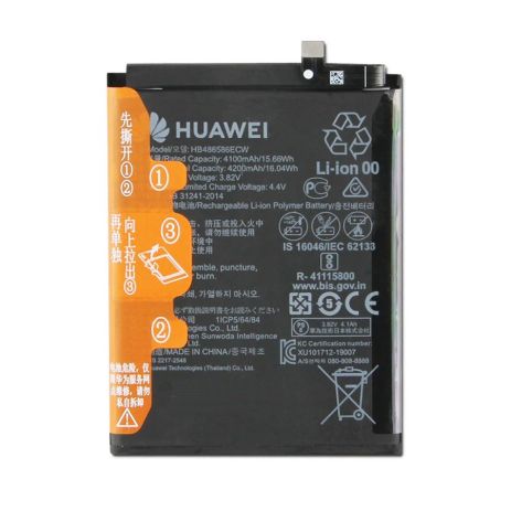 Акумулятор для Huawei P40 Lite (JNY-LX1)/Mate 30/Honor V30/Nova 6 SE/Nova 7i - HB486586ECW 4000 mAh [Original] 12 міс. гарантії