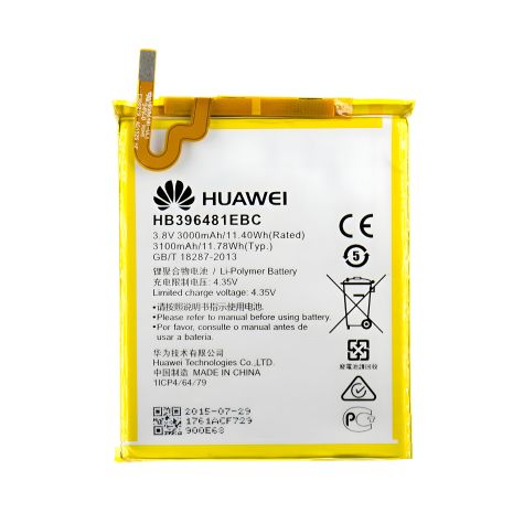 АКБ для Huawei Y6 II / Honor 5A / Honor 5X / G7 Plus и др. Huawei HB396481EBC (3100 mAh) [Original PRC] гарантия 12 мес. (CAM-L21, G8, G8X, GR5 2016, D199)