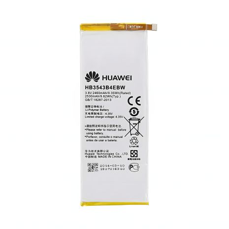 Оригинальный аккумулятор для Huawei Ascend P7 HB3543B4EBW, 12 месяцев гарантии