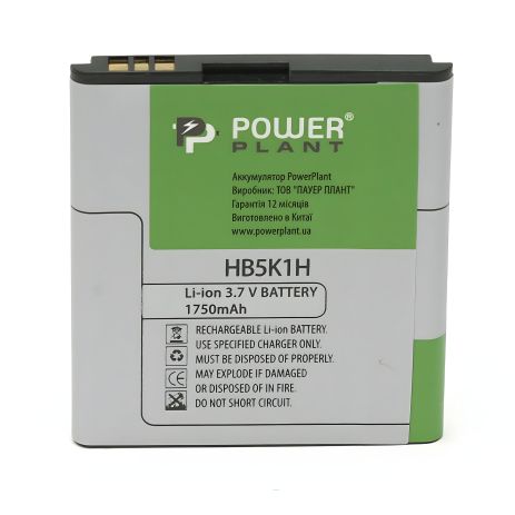 Акумулятор PowerPlant Huawei U8650, Ascend Y200, M865, T8500 та ін. (HB5K1H) 1750mAh Акумулятор PowerPlant Huawei U8650, Ascend Y200, M865, T8500 та ін. (HB5K1H) 1750mAh
