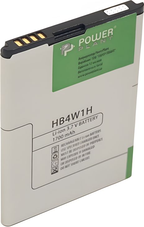 Акумулятор PowerPlant Huawei Ascend C8813, G510, G520, G525, H867G, U8686, U8685, U8951, W2, Y210, Y301, Y530 та ін. (HB4W1H, HB4W1) 170