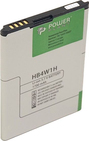 Аккумулятор PowerPlant Huawei Ascend C8813, G510, G520, G525, H867G, U8686, U8685, U8951, W2, Y210, Y301, Y530 и др. (HB4W1H, HB4W1) 1700 mAh