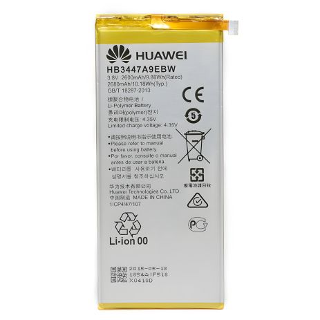 PowerPlant аккумулятор для Huawei Ascend P8 (HB3447A9EBW) 2600 mAh
