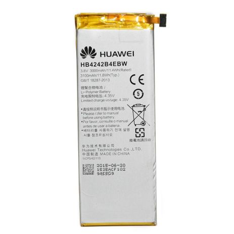 Акумулятор PowerPlant Huawei Honor 6, H60-L02, Mulan, H60-L04 (HB4242B4EBW) 3100 mAh