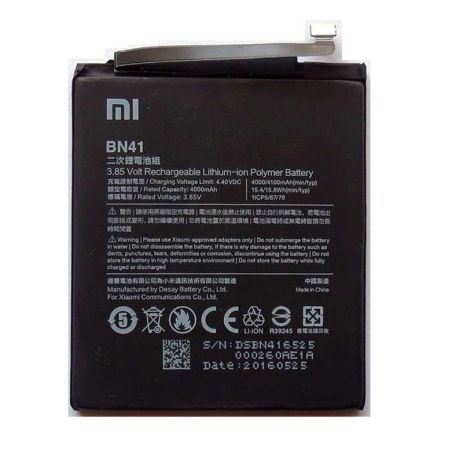 Акумулятор Xiaomi BN41 Redmi Note 4 (MediaTek, MTK, China Version) 4100 mAh [Original] 12 міс. гарантії