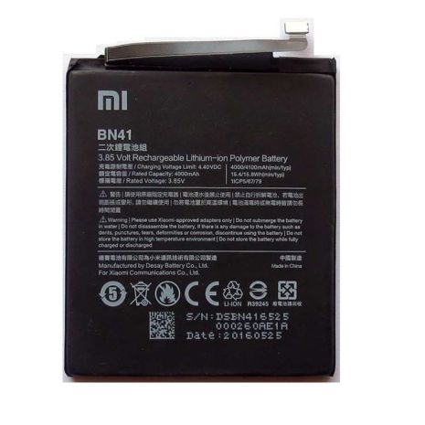 Акумулятор Xiaomi BN41 Redmi Note 4 (MediaTek, MTK, China Version) 4100 mAh [Original] 12 міс. гарантії