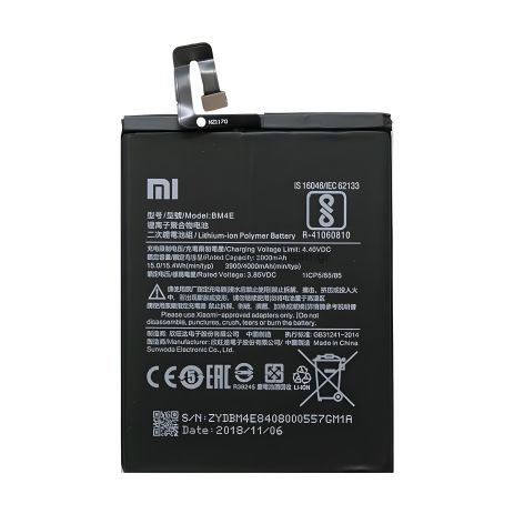 Акумулятор 3900mAh Xiaomi Pocophone F1 BM4E [Original] 12 міс. гарантії