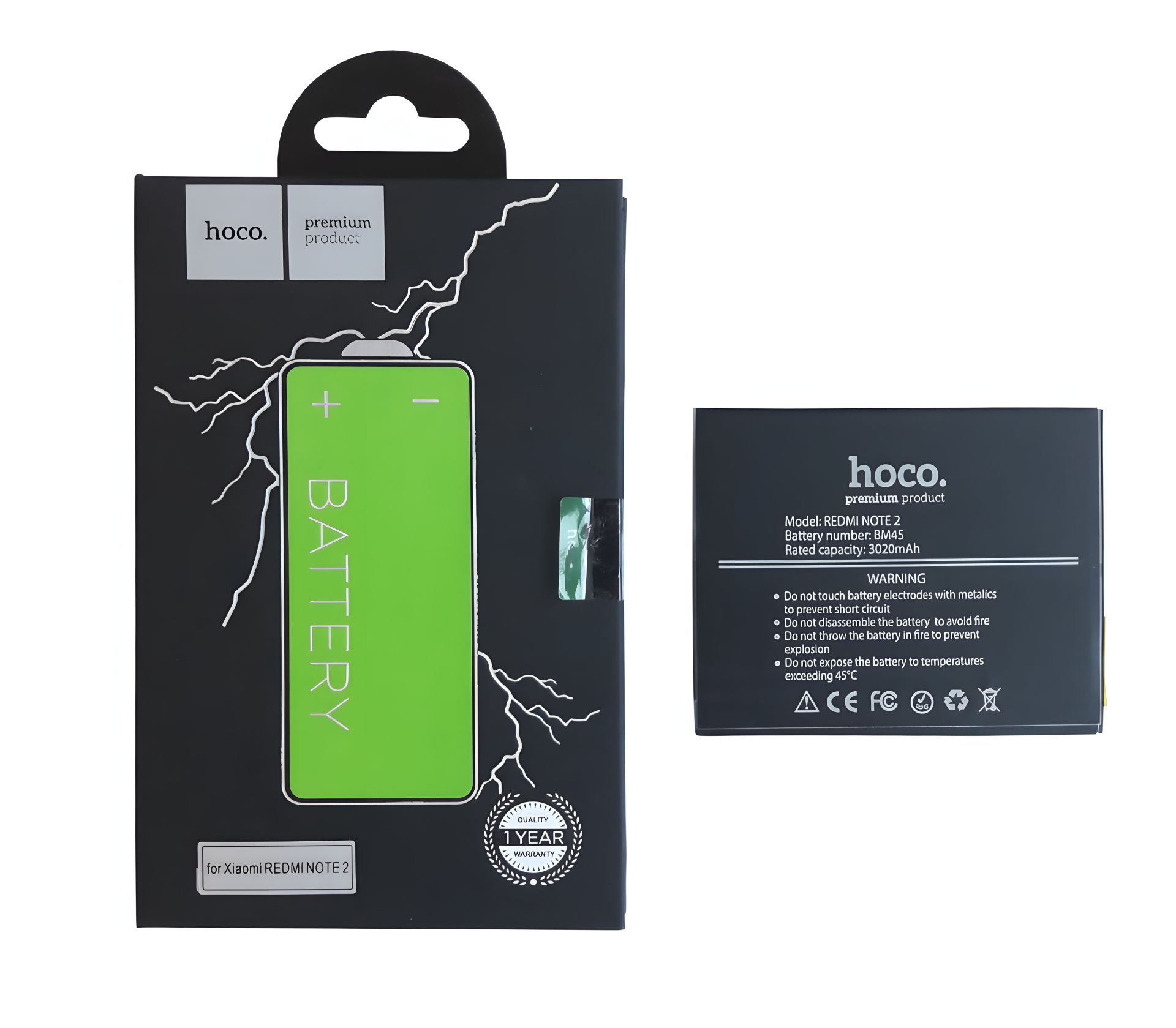 Аккумулятор Hoco Xiaomi BM45 / Redmi Note 2 Аккумулятор Hoco Xiaomi BM45 / Redmi Note 2