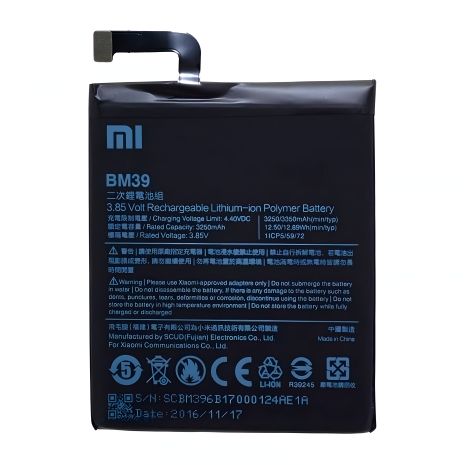 Акумулятор Xiaomi BM39 (Mi6) 3250 mAh [Original], 12 міс. гарантія
