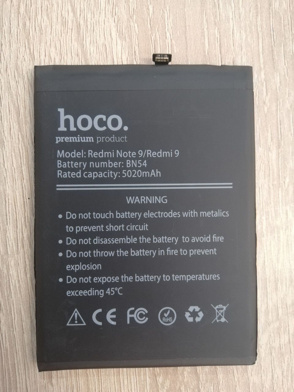 Аккумулятор Hoco Xiaomi BN54 Redmi Note 9/ Redmi 9/ Redmi 10X Аккумулятор Hoco Xiaomi BN54 Redmi Note 9/ Redmi 9/ Redmi 10X