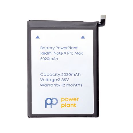 Акумулятор PowerPlant Xiaomi Redmi Note 9 Pro Max (BN52) 5020mAh