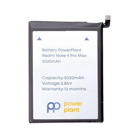 Акумулятор PowerPlant Xiaomi Redmi Note 9 Pro Max (BN52) 5020mAh