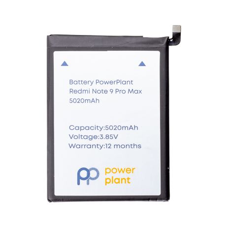 Акумулятор PowerPlant Xiaomi Redmi Note 9 Pro Max (BN52) 5020mAh