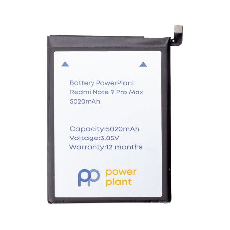 Акумулятор PowerPlant Xiaomi Redmi Note 9 Pro Max (BN52) 5020 mAh