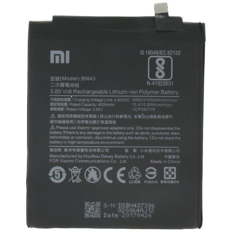 Акумулятор Xiaomi BN43 Redmi Note 4X/Redmi Note 4 Global Snapdragon Version [Original] 12 міс. гарантії