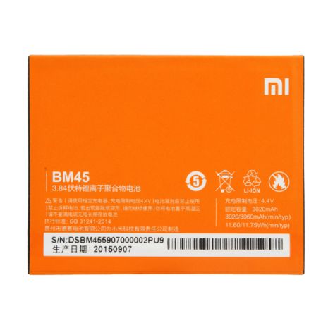 Аккумулятор для Xiaomi BM45 (Redmi Note 2) [Original PRC] 12 мес. гарантии