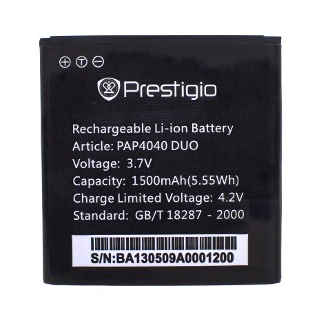 Аккумулятор для Prestigio PAP4040 [Original PRC] 12 мес. гарантии, 1500 mAh