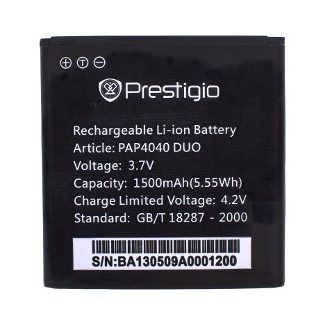 Акумулятор Prestigio PAP4040 [Original PRC] 12 міс. гарантії, 1500 mAh