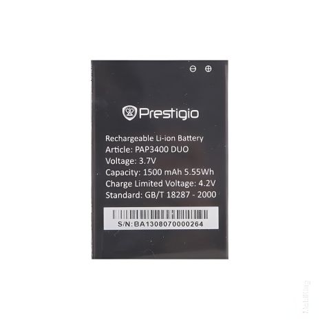 Акумулятор Prestigio PAP3400 [Original PRC] 12 міс. гарантії, 1500 mAh