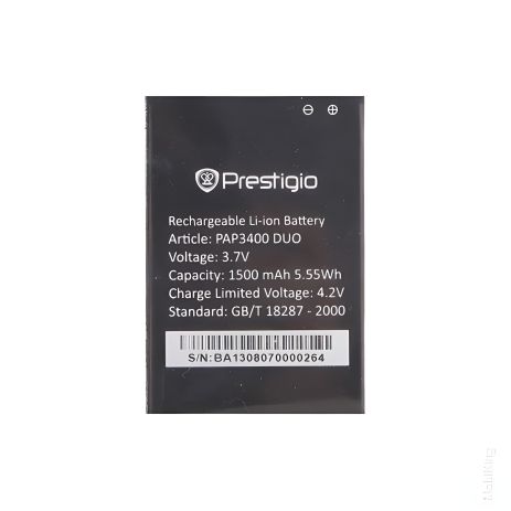 Акумулятор Prestigio PAP3400 [Original PRC] 12 міс. гарантії, 1500 mAh