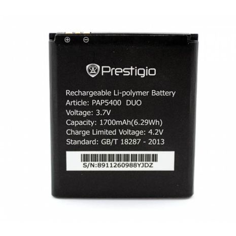 Акумулятор Prestigio PAP5400 [Original PRC] 12 міс. гарантії, 1700 mAh