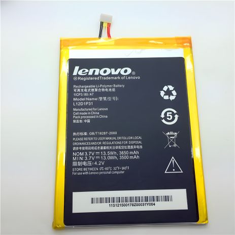 Оригінальний акумулятор Lenovo L12D1P31/A3000 з гарантією 12 міс.