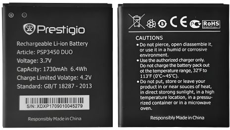 Аккумулятор для Prestigio 3450 / MultiPhone 3450 DUO / PSP3450 [Original PRC] 12 мес. гарантии