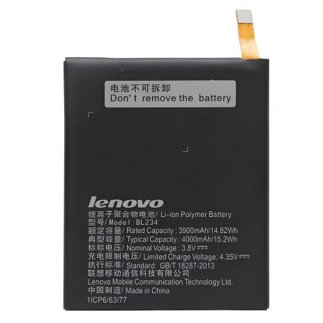 Lenovo BL234 Аккумулятор / для A5000, P70, P70a, P70t, P90, Vibe P1m [Original] 12 мес. гарантии